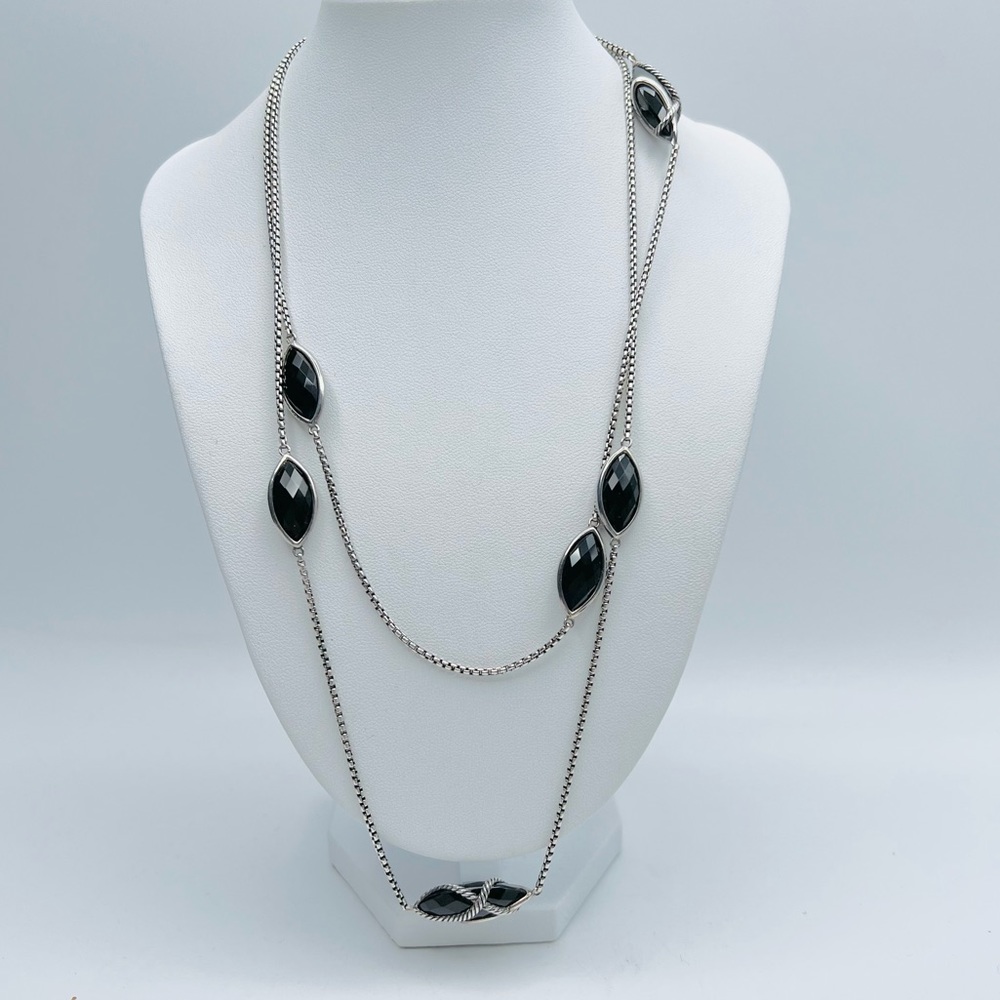 David Yurman Cable Wrap Onyx
Station Necklace